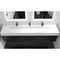 Castello Usa Nile 84-inch Black Vanity Set with White Top and Black Handles CB-MC-84BLK-BL-2053-WH - alternate 4